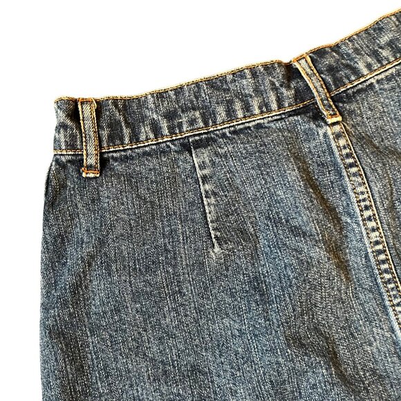 Grana A-Line Denim Button Up Skirt - Picture 4 of 4